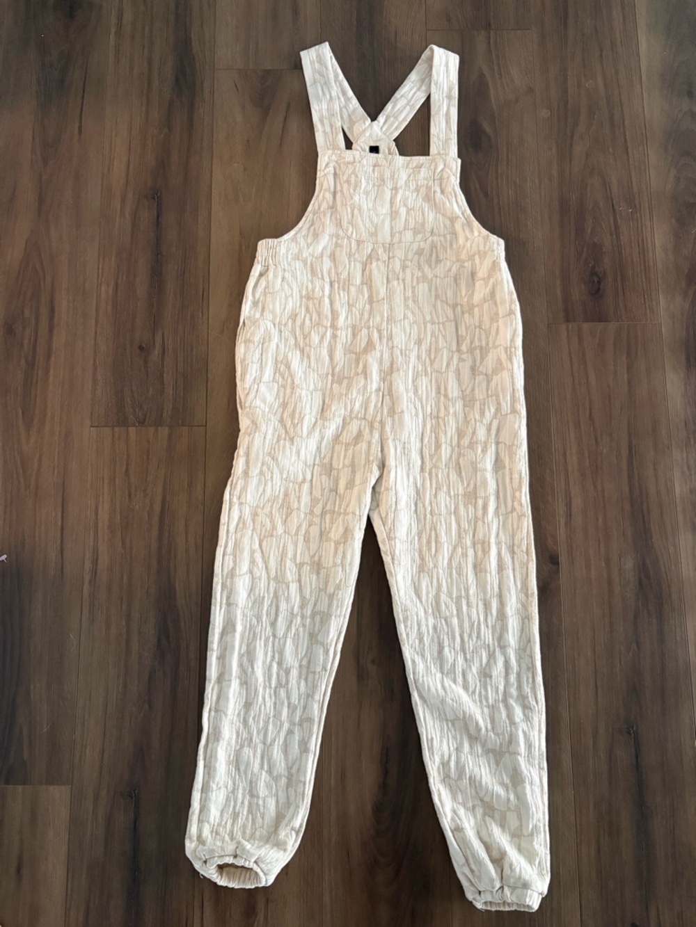 Smash + Tess x Hilary Duff Linen Blend Overalls Jumpsuit XXS